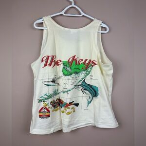 Unisex Key West Florida graphic Tank Top medium 90s vintage